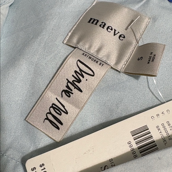 NWT Anthropo Maeve The Bennet Buttondown Shirt Fish Print Novelty Edition, S - Picture 11 of 14